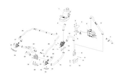 HOSE (BATT), PUMP TO DCDC ASSY