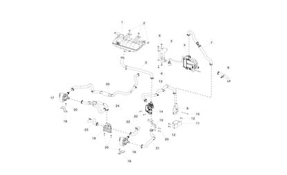 HOSE (BATT), HEATER TO BATTERY ASSY