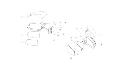 MS EXT MIRROR ASY, PREMIUM, DOMESTIC, LH