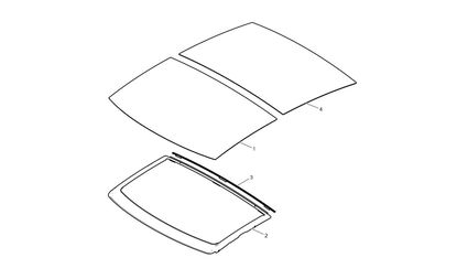 COVER, GLASS FRAME FRONT TAB