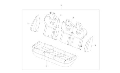 ASY - 2ND ROW SEAT NEXT GEN BLK BOLSTER RH