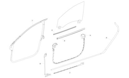 SEAL - DOOR FR OTR BELT - RH