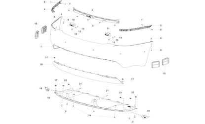 HANGER BRKT LH, RR FASCIA