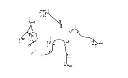 FRONT ANTI-LOCK BRAKE INTELLIGENT SYSTEM WHEEL SPEED SENSOR ASSEMBLY