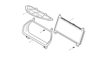 ASY FRAME INSTRUMENT CLUSTER