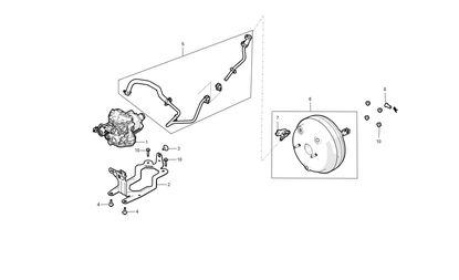 BRAKE BOOSTER AND MASTER CYLINDER ASSEMBLY