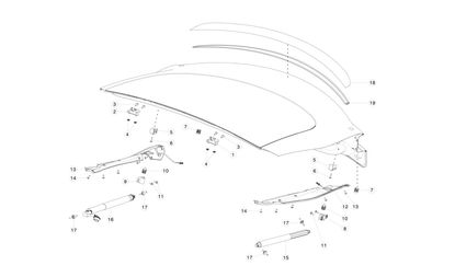 LIFTGATE SPRING STRUT LH