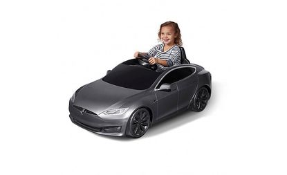 Tesla Model S для детей (серебристый)