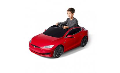 Tesla Model S для детей (красный)