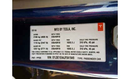 Tesla Model 3 (2018)