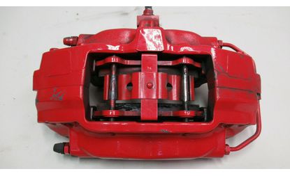 FRONT BRAKE CALIPER WITH PADS - LEFT- RED (1042639-01-F)