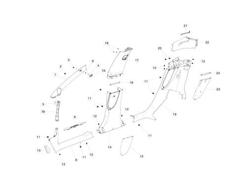 ASY, A-PLR UPPER TRIM LH, ALCANTARA