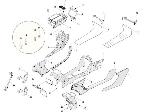 MAT, CENTER CONSOLE