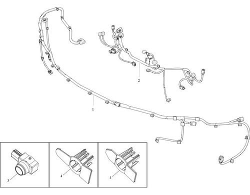 ASY,HRN,BUMPER,FR,MDLS,PARKING ASSIST