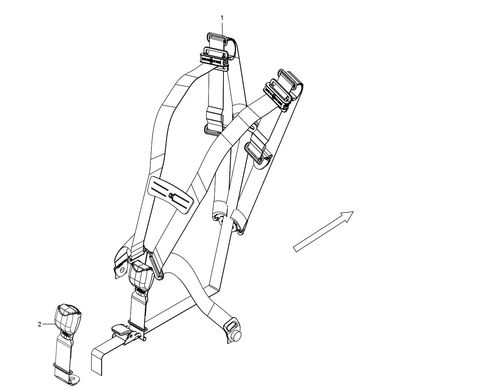 BUCKLE SWITCH ASSY, 3RD ROW