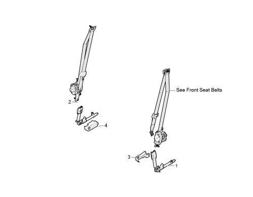 Cover - Pre Tensioner - LH