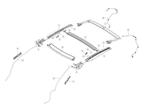 PANORAMIC ROOF FRAME KIT ASSY, SERVICE