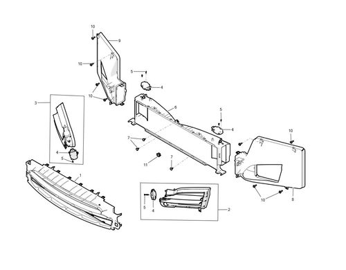 ASY ACTIVE LOUVER RH ACTIVE LOUVER MOTOR