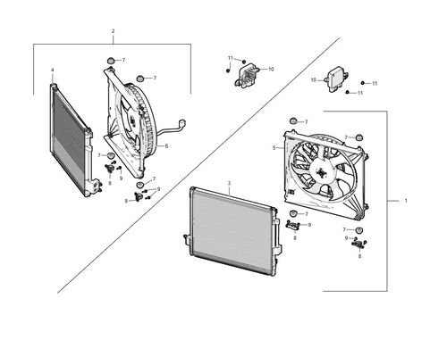 Condenser bracket