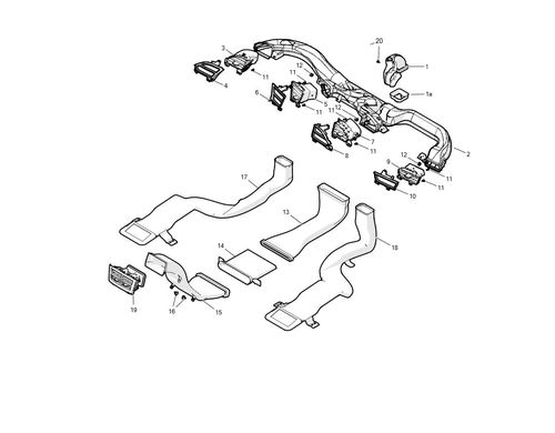 ADAPTOR AIR DUCT LEFT