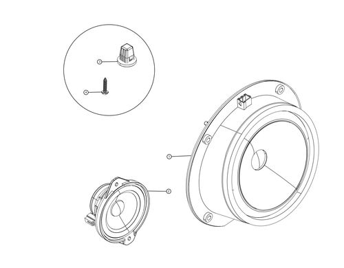 AUDIO - SPEAKER - MID RANGE - 80MM