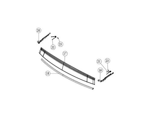 PIVOT BLOCK, WIND DEFLECTOR