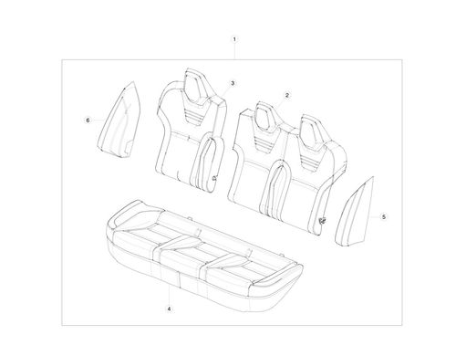 SEAT BELT REMINDER (SBR) - 2ND ROW