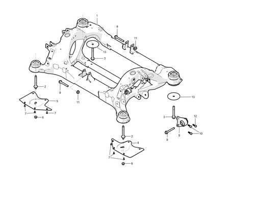 WASHER - RR SUBFRAME