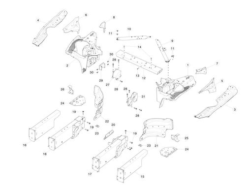 ASY - MEMBER SHOCK TWR BRACE, RH