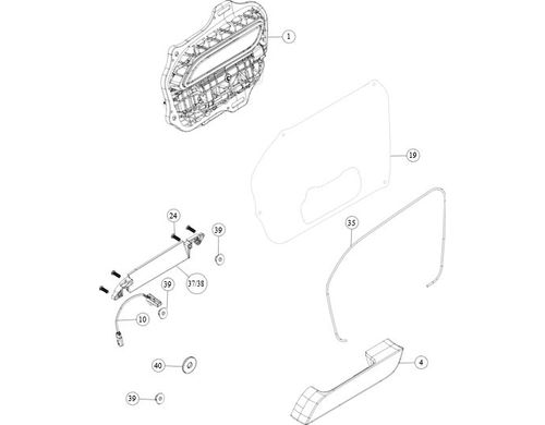 BACK SEAL, DOOR HANDLE OUTER, RH