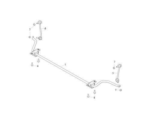 FR STABILIZER BAR ASSEMBLY - Performance +, S3, S2 w/ Coil