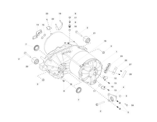 REAR DRIVE INVERTER PHASE OUT SAFETY LABEL FLANGE