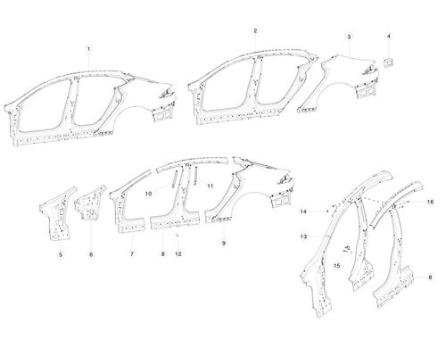 ASSY - RR QUARTER OTR LH