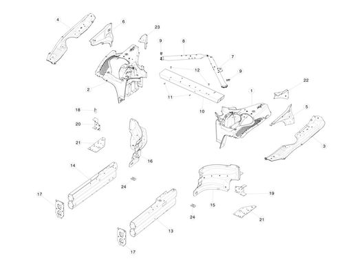 PLATE LWR - FR TORQUE BOX SVC