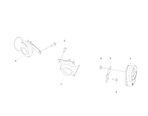 HORN - ELECTRICAL, 12V, 410 Hz