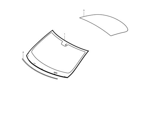 WINDSHIELD (lower mount mirror)