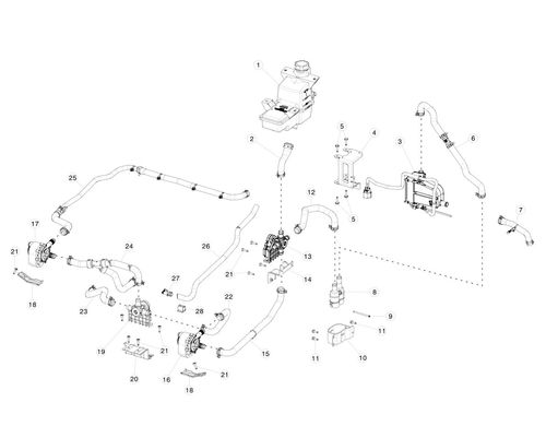 HOSE (BATT), BATTERY TO 4-WAY VLV ASSY