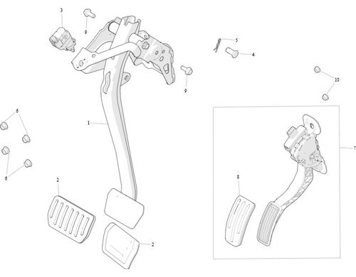 BRAKE PEDAL PAD - PERFORMANCE