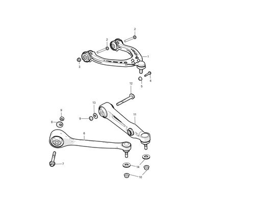 FR UPR CTRL ARM, LH, DUAL MOTOR