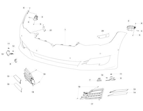 BRKT, FR FOG LAMP, RH (MS2)