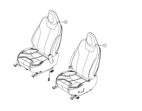 ASY, FRONT DR. SEAT - PREM TAN LHD LH NON-MEMORY