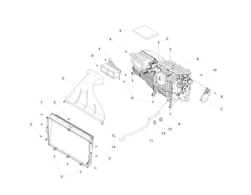 DUCT ADAPTER,HEPA,HVAC,MDL X LHD