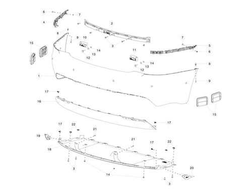 HANGER BRKT LH, RR FASCIA