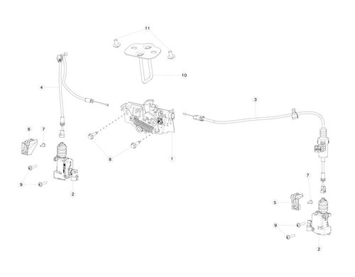 CABLE ABUTMENT BRACKET LEFT