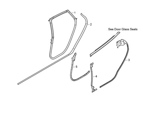 SEAL - BODY SIDE RR PRIMARY - LH