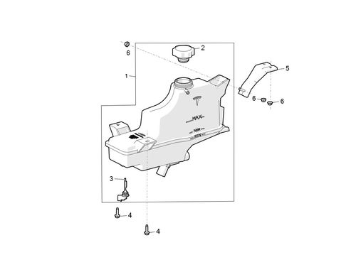 PRESSURE CAP - COOLANT RESERVOIR