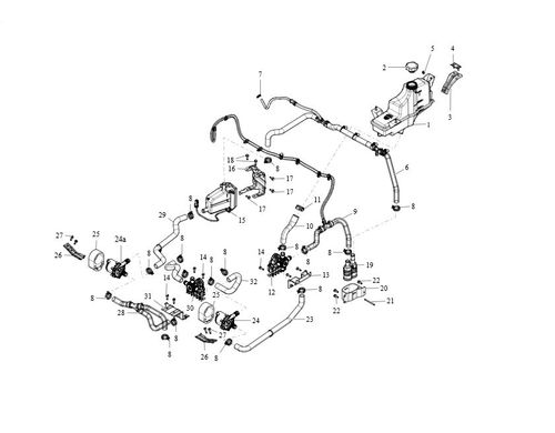 ASY - HOSE (BATT) - BATTERY TO RESERVOIR