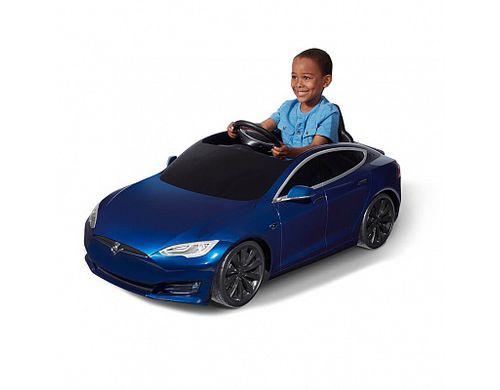 Tesla Model S для детей (синий)