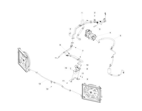 AC Line W/TXV, R134a Option