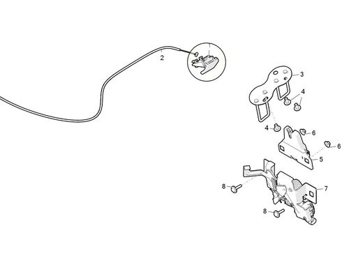 CABLE HOOD LATCH RELEASE